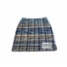 BluMarine 8 Tweed Knit Skirt Plaid Virgin Wool Blue Gold Italy 790