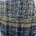 BluMarine 8 Tweed Knit Skirt Plaid Virgin Wool Blue Gold Italy 790