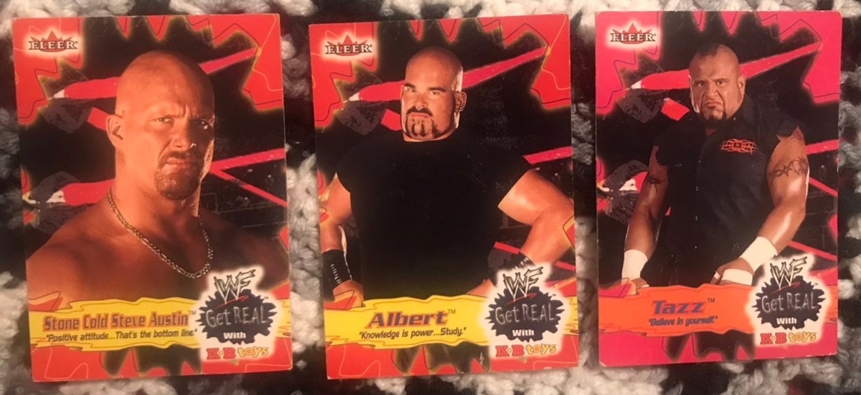 2001 Fleer WF Get Real with KB Toys. Exclusive Cards.