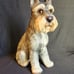 Antique Porcelain Figure Dog Schnauzer Japan Enesco Aldon D690