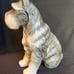 Antique Porcelain Figure Dog Schnauzer Japan Enesco Aldon D690