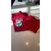 Dr. Seuss red Xl sweatshirt and sweatpants with number kit. NWOT. Costume?