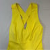 NEW BANANA REPUBLIC Dress 4 Yellow Fit Flare Tuscan Cross-Back A Line Sleeveless