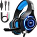 Gaming Headset for PS4 PS5 Xbox One Switch PC with Noise Canceling Mic, Deep