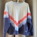 Free People Ombre Metti Crew Sweatshirt Blue NWT S