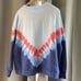 Free People Ombre Metti Crew Sweatshirt Blue NWT S