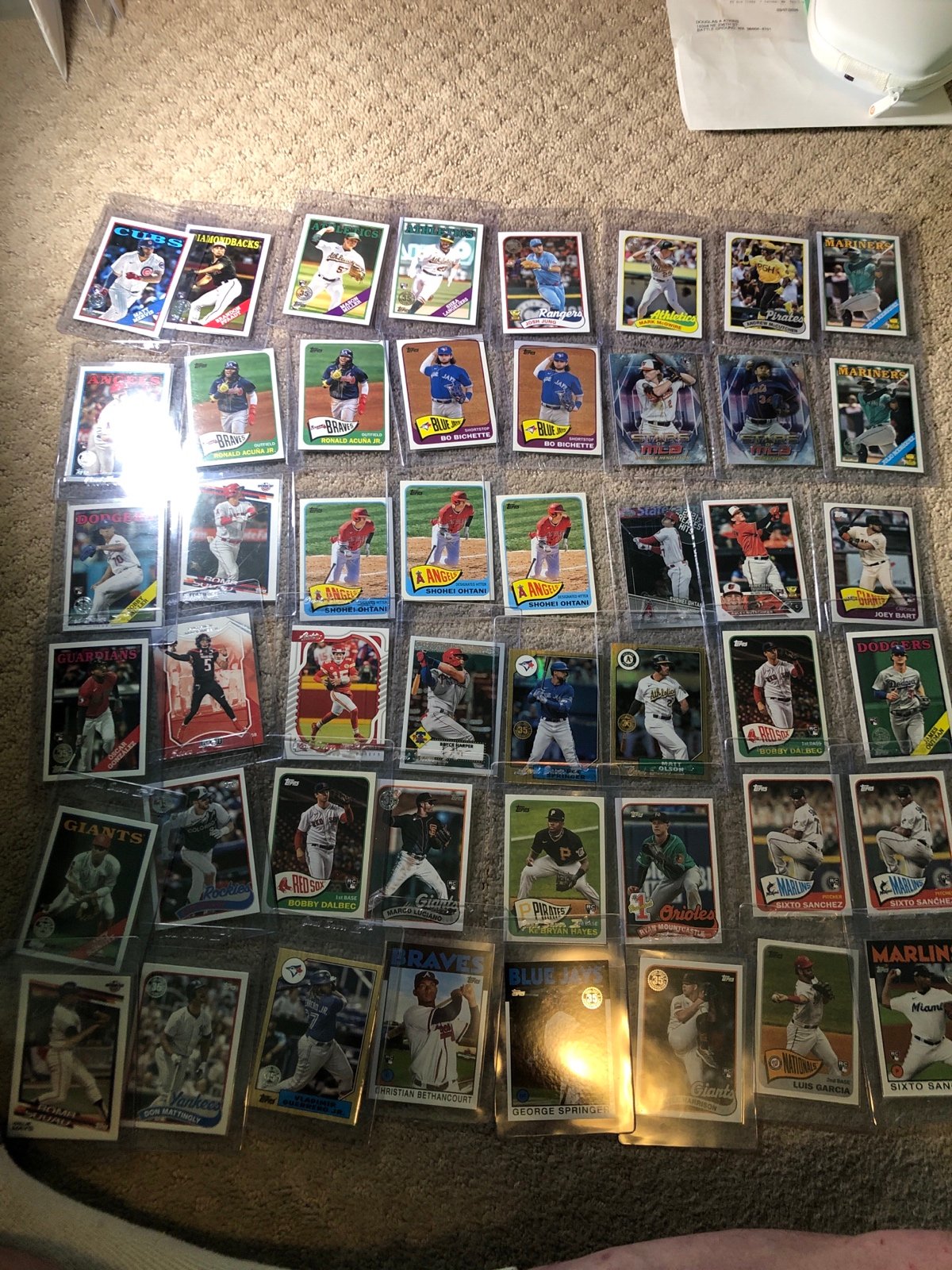 50 cards lot almost all rookies Julio Rodriguez adley rutschman