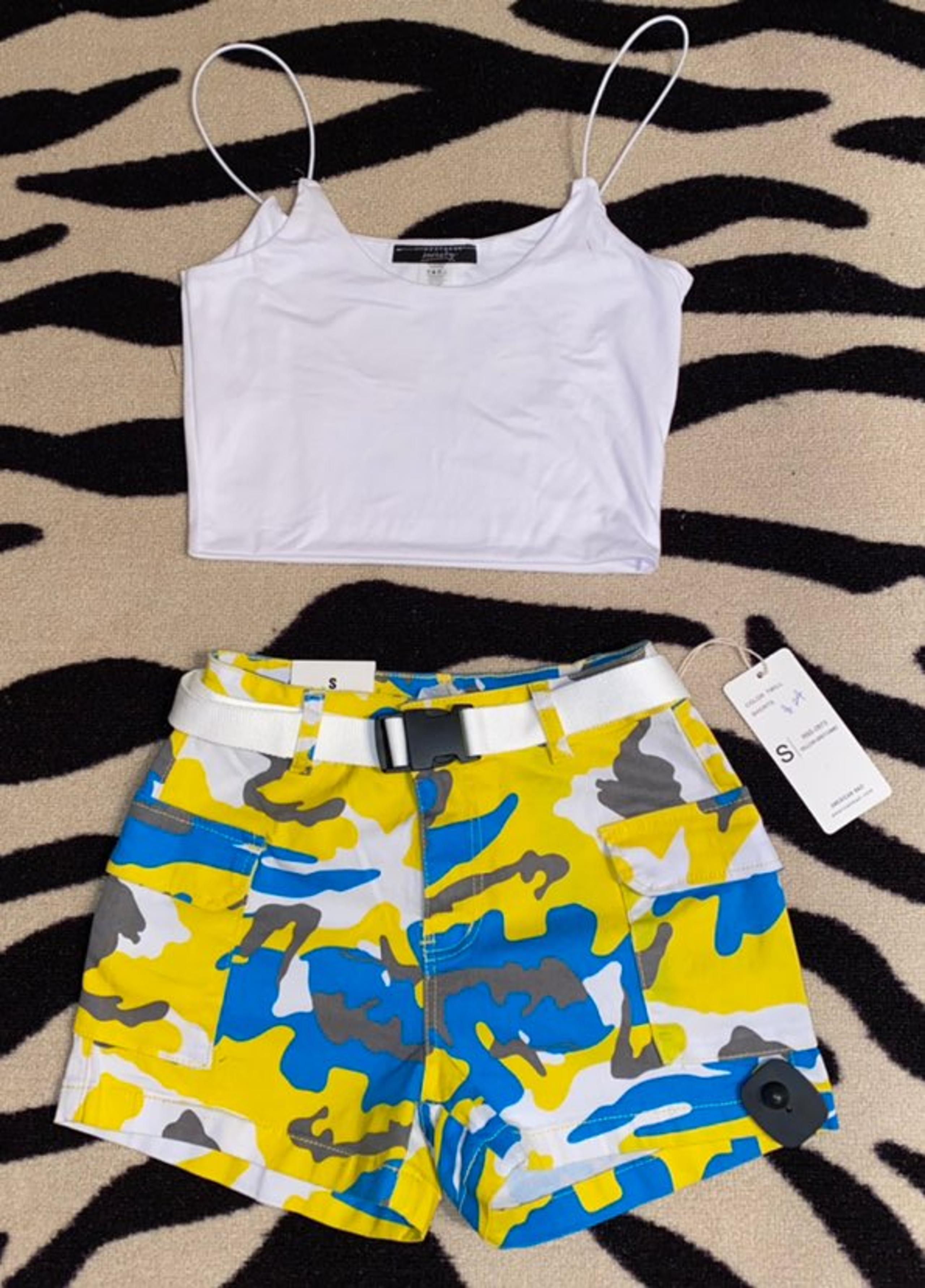 Womens camouflage shorts set