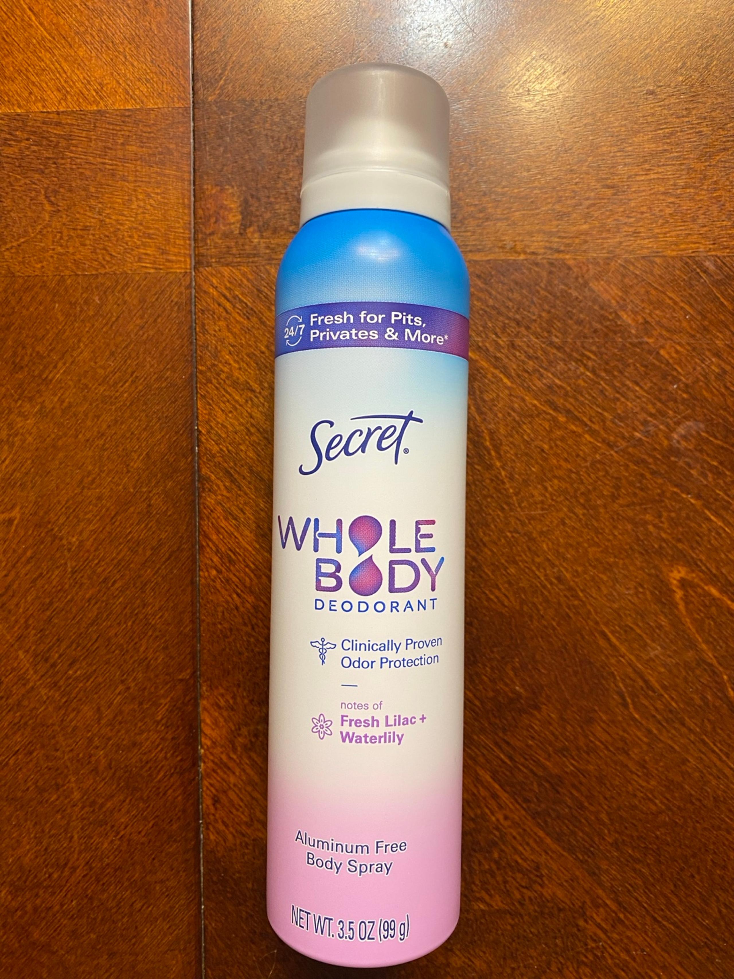 Secret Whole Body Deodorant Fresh Lilac and Waterlily