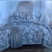 Floral grey quilt set