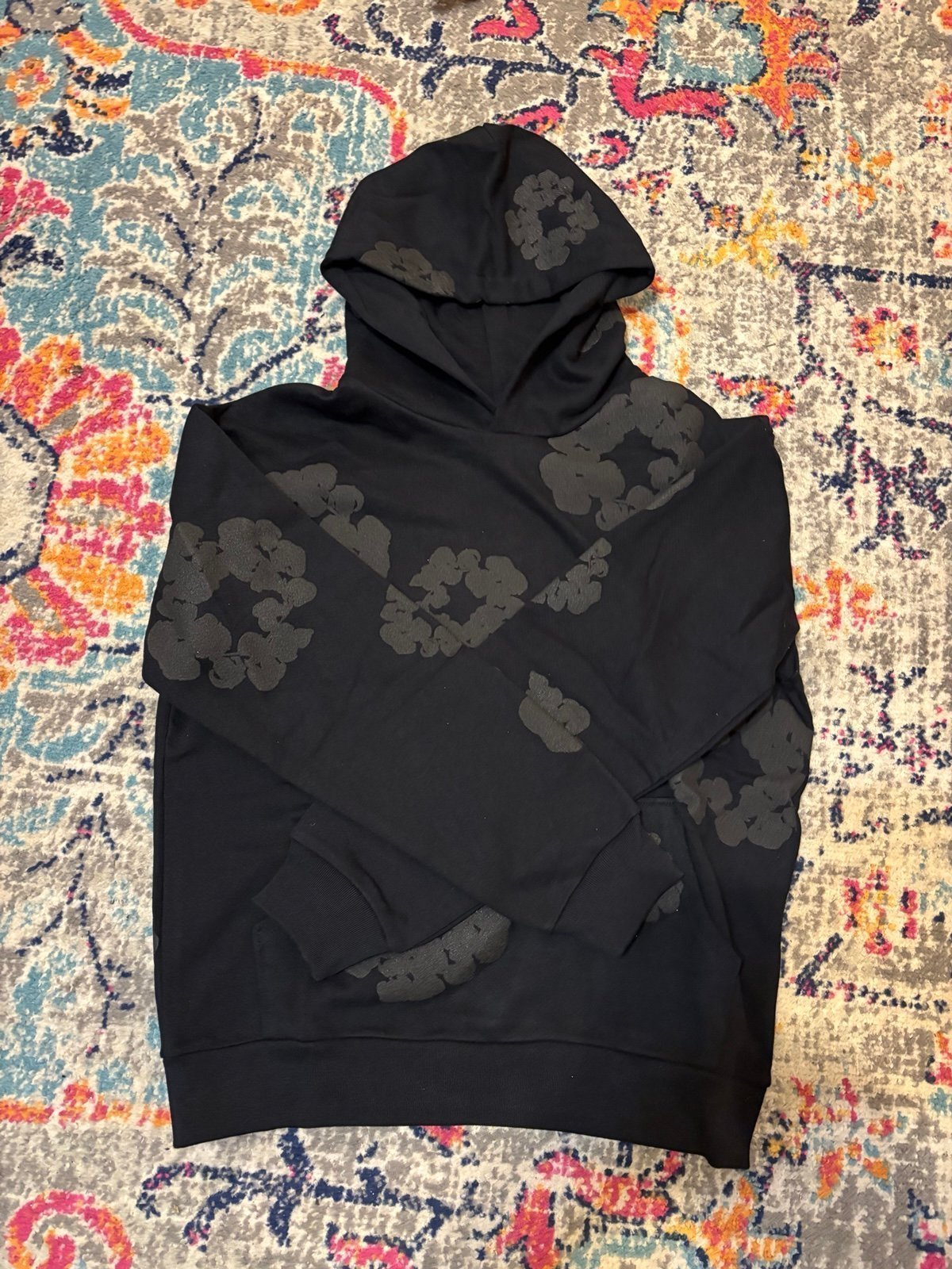 Denim Tears Hoodie “monochrome black” Medium 100% authentic