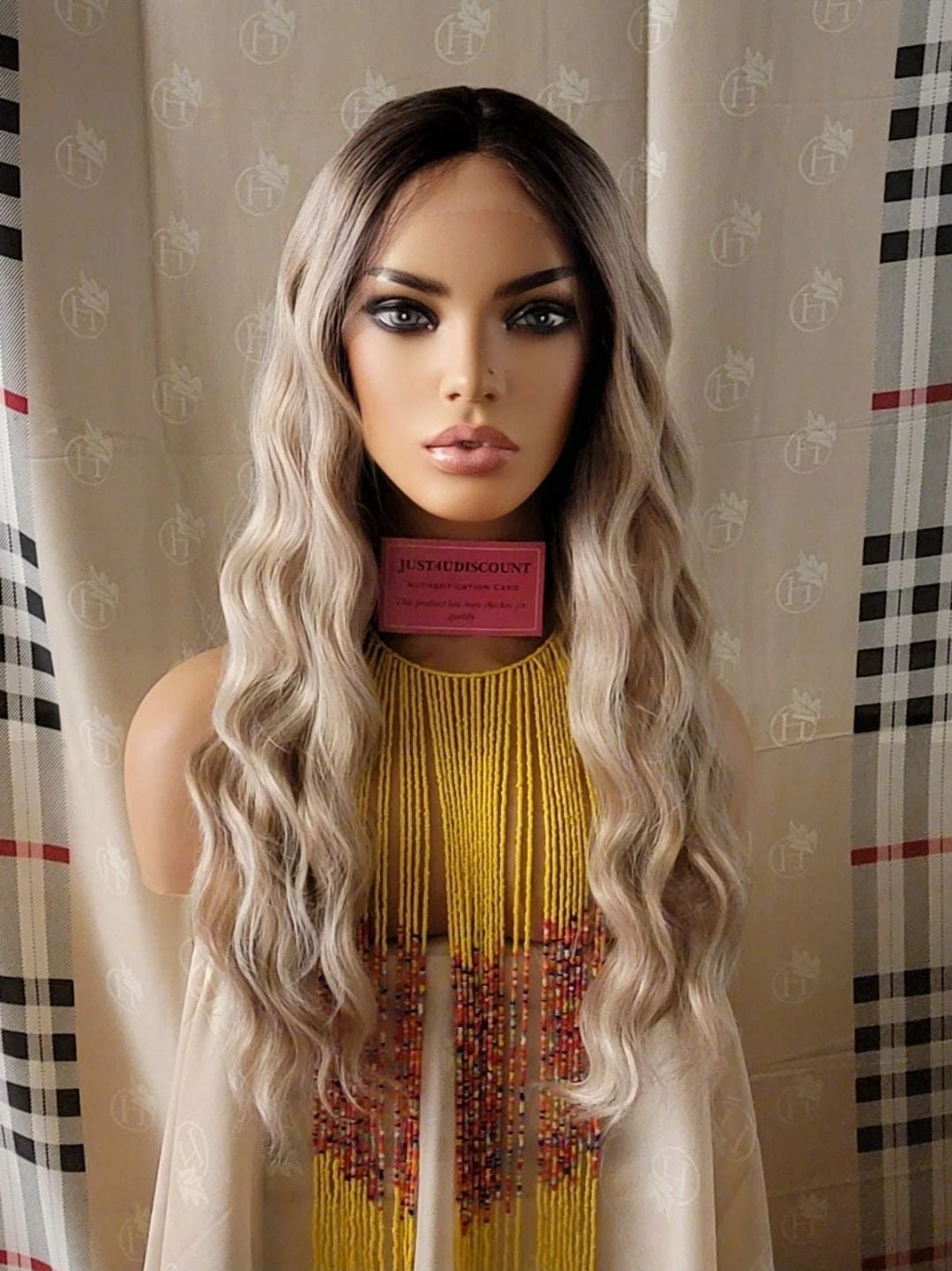 Sexy Human Ash Ombre Blonde lace wig