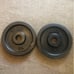 2 York 25 Pound Plates Weights Vintage