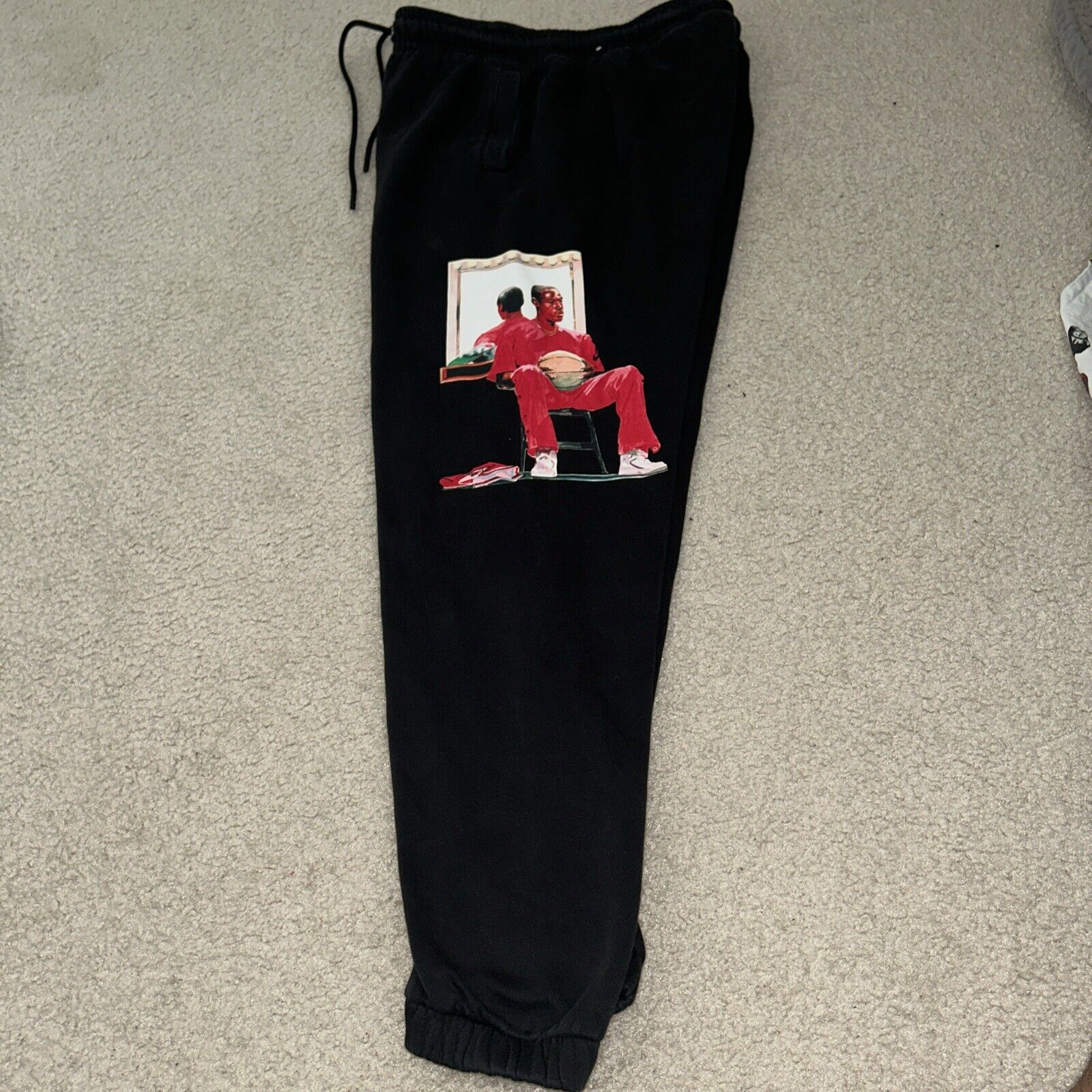 Nike Jordan Artist Series Jacob Rochester Men's Fleece Jogger Pants Black Medium