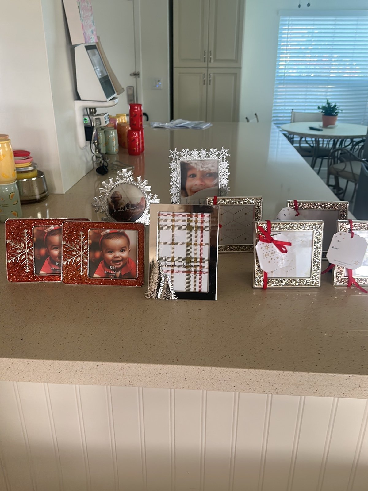 Large Assortment of Holiday Picture Frames