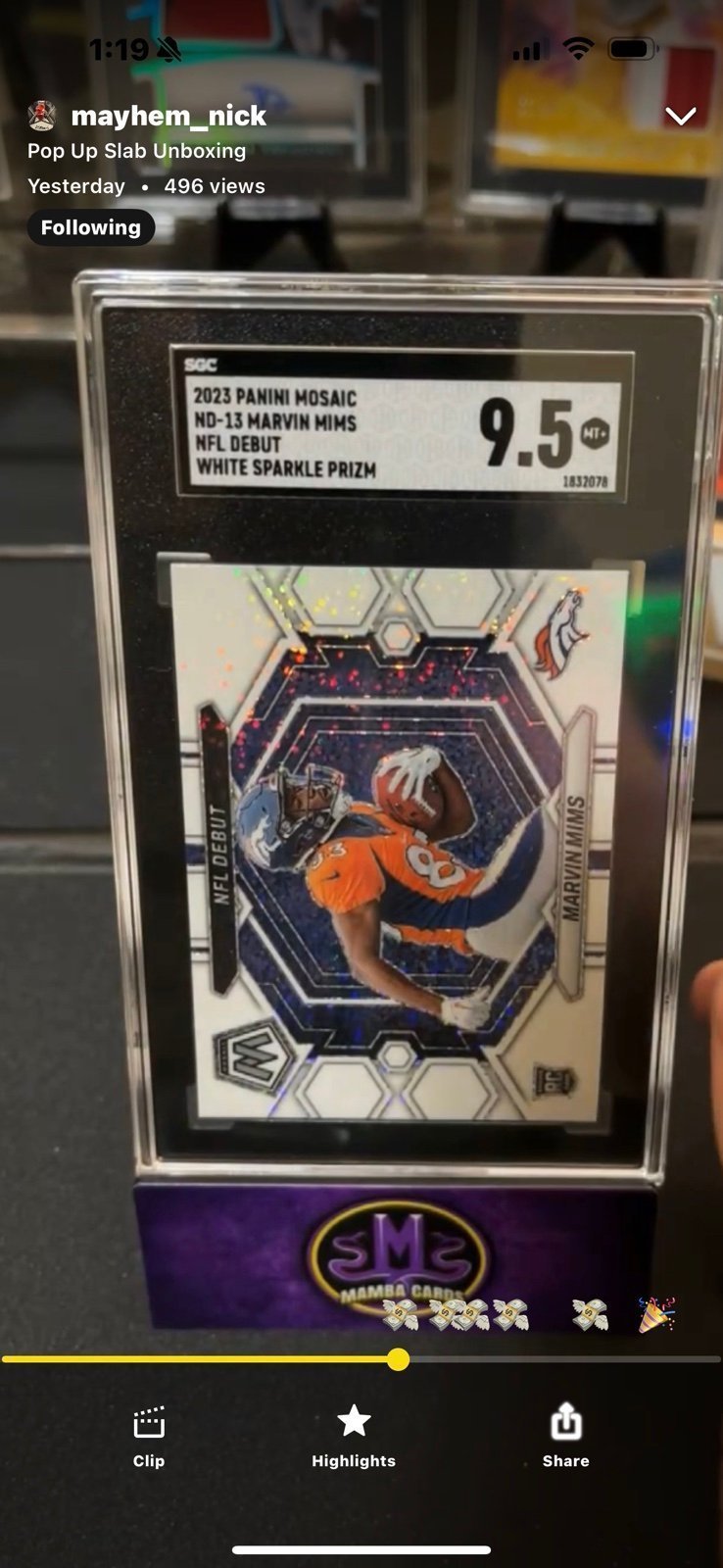 Marvin mims Rookie