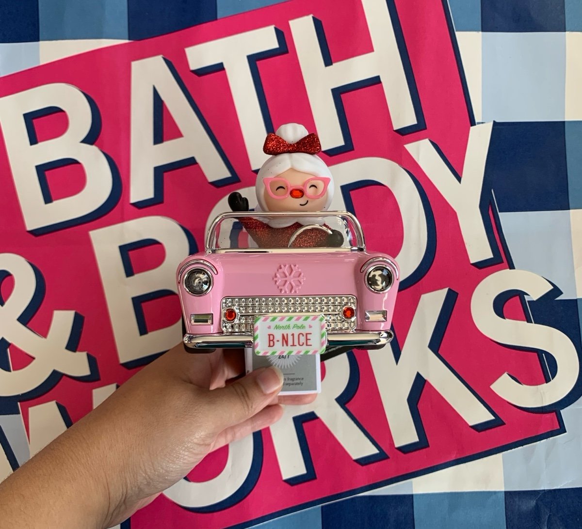 NWT Bath & Body Works Mrs. Claus In Car Projector Wallflowers Fragrance Plug