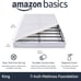 Amazon Basics King Bed Frame Metal - Smart Box Spring Base, White