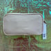 NWT Stoney Clover Lane Small Sand Clear Front Pouch w/3 Airplane Patches Sewn On