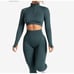 NEW Pursue Fitness Core Seamless 1/2 Zip Crop Top