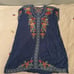 JOHNNY WAS HEIDI HEAVILY EMBROIDERED BLOUSE TUNIC DRESS Boho Medium 289