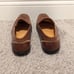 Sandro Moscoloni Woven Tan Leather Loafer sz 10.5