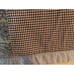 Vintage Hand Made Baby Boy Crib Blanket Quilt Satin Gingham Asian Motif 30 x 38