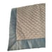 Vintage Hand Made Baby Boy Crib Blanket Quilt Satin Gingham Asian Motif 30 x 38