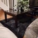 Area Rug for Bedroom, Fluffy Furry Shaggy Rugs Black 4x6 Feet