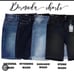 LuLaRoe Denim Bermuda Shorts Size 24 Fits Size 00-0 Arizona Wash