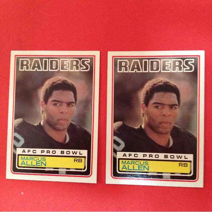2 -1983 Marcus Allen rookie cards Gem Mt