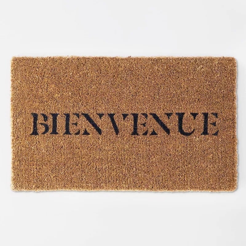 1'6 x2'6 Bienvenue Doormat Black - Threshold™ designed with Studio McGee