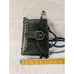 IVTG Green Studded Leather Satchel Purse Crossbody Vintage Silver Gold Handbag