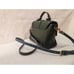 IVTG Green Studded Leather Satchel Purse Crossbody Vintage Silver Gold Handbag
