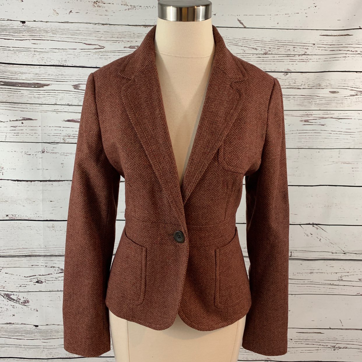 Land’s End blazer jacket button cuffs