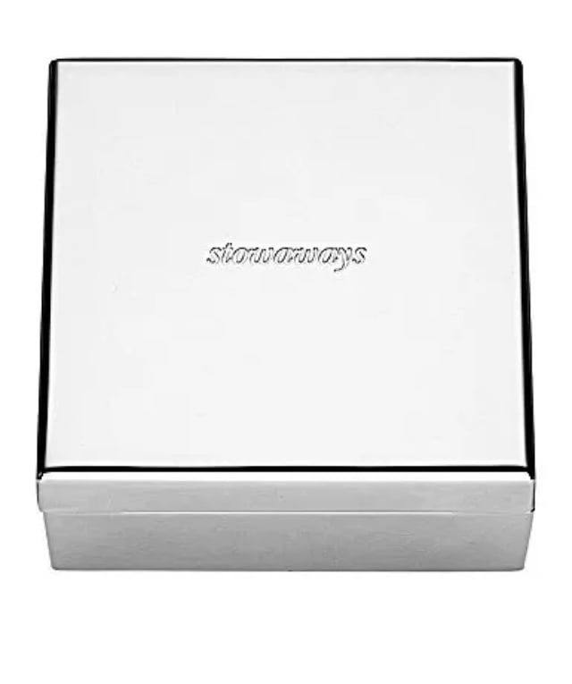 Kate Spade Lenox Silver Street Stowaways Covered Lid Box Jewelry Box