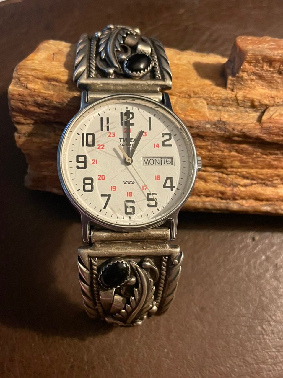 Vtg outlet SS & Black Obyx Watch Tips