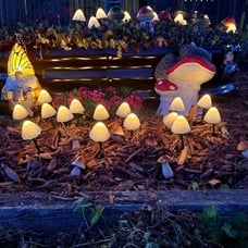 Mushroom Solar Lights - Set of 15pcs, 29.5ft Fairy Solar String Light