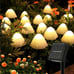 Mushroom Solar Lights - Set of 15pcs, 29.5ft Fairy Solar String Light