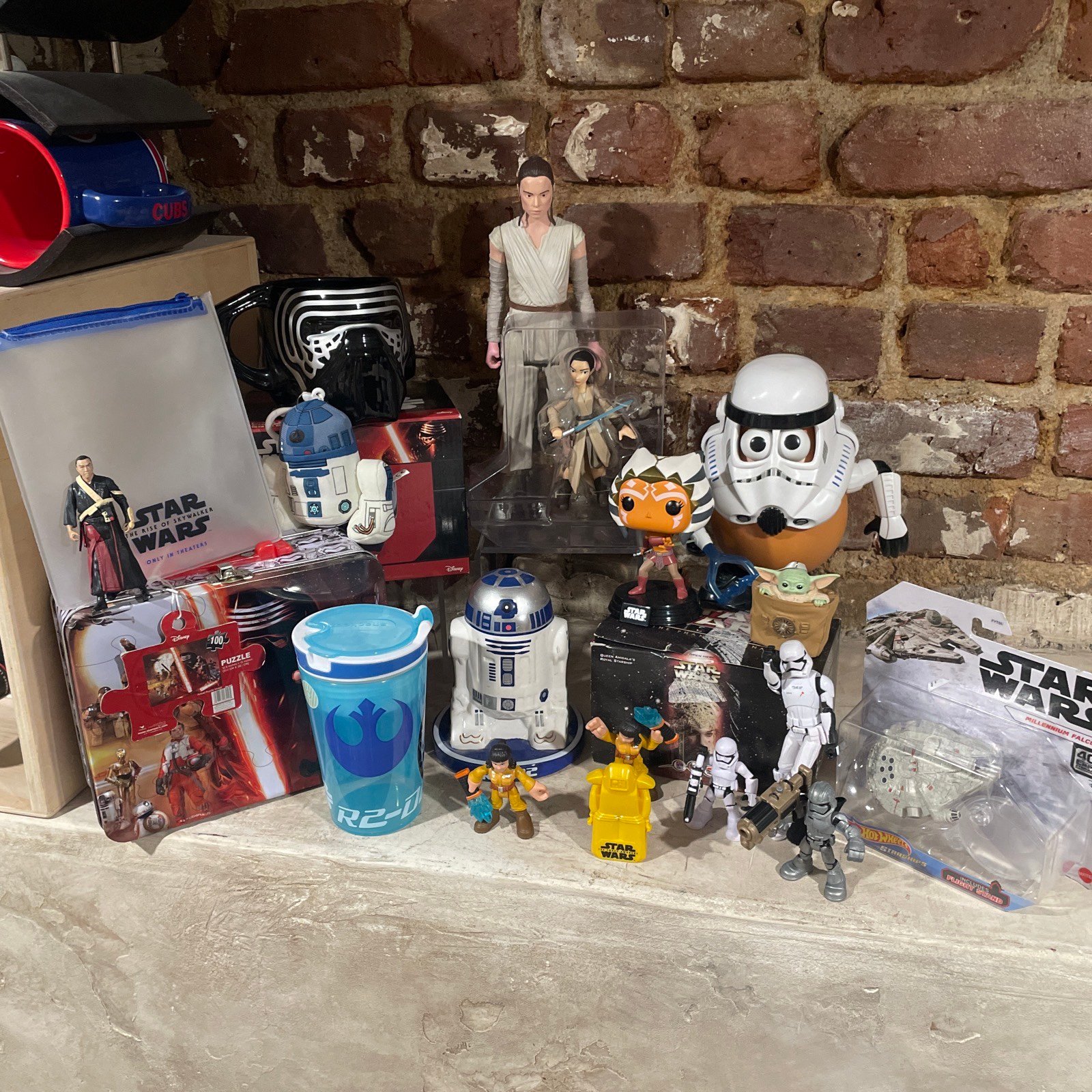 Star Wars Collection Lot Figures Storm Trooper, Mr Potato Head Funko Hot Wheels
