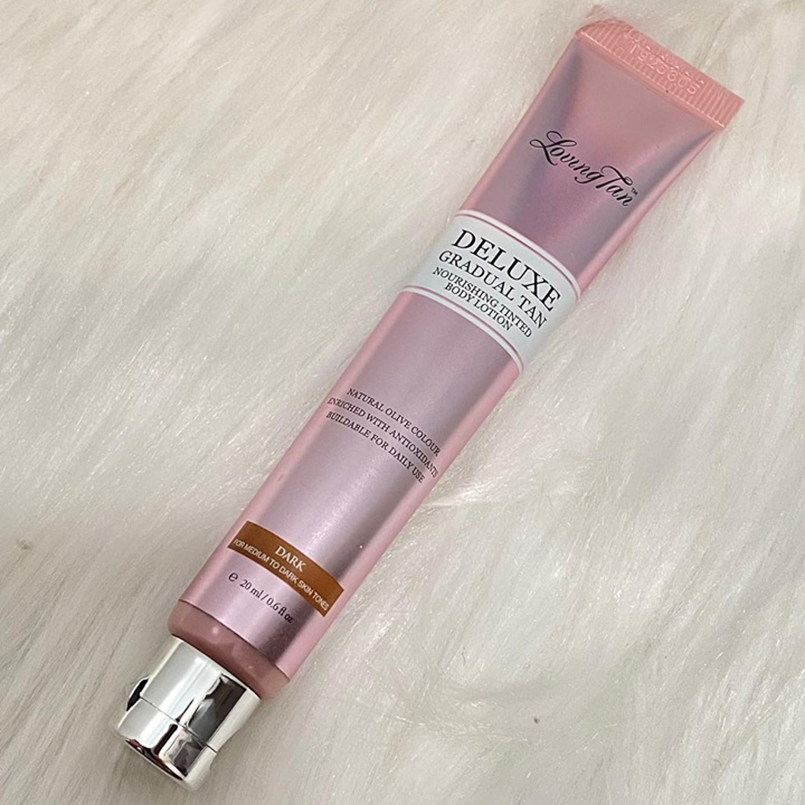 New Loving Tan deluxe gradual tan lotion Dark Travel size 20 ml/0.6 oz