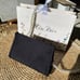 Dior makeup pouch bag with pearl chain