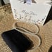 Dior makeup pouch bag with pearl chain