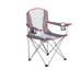 Ozark Trail, Adult Oversized Quad Chair, 9.2lbs, off White & Gray Built-In Strap