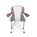 Ozark Trail, Adult Oversized Quad Chair, 9.2lbs, off White & Gray Built-In Strap
