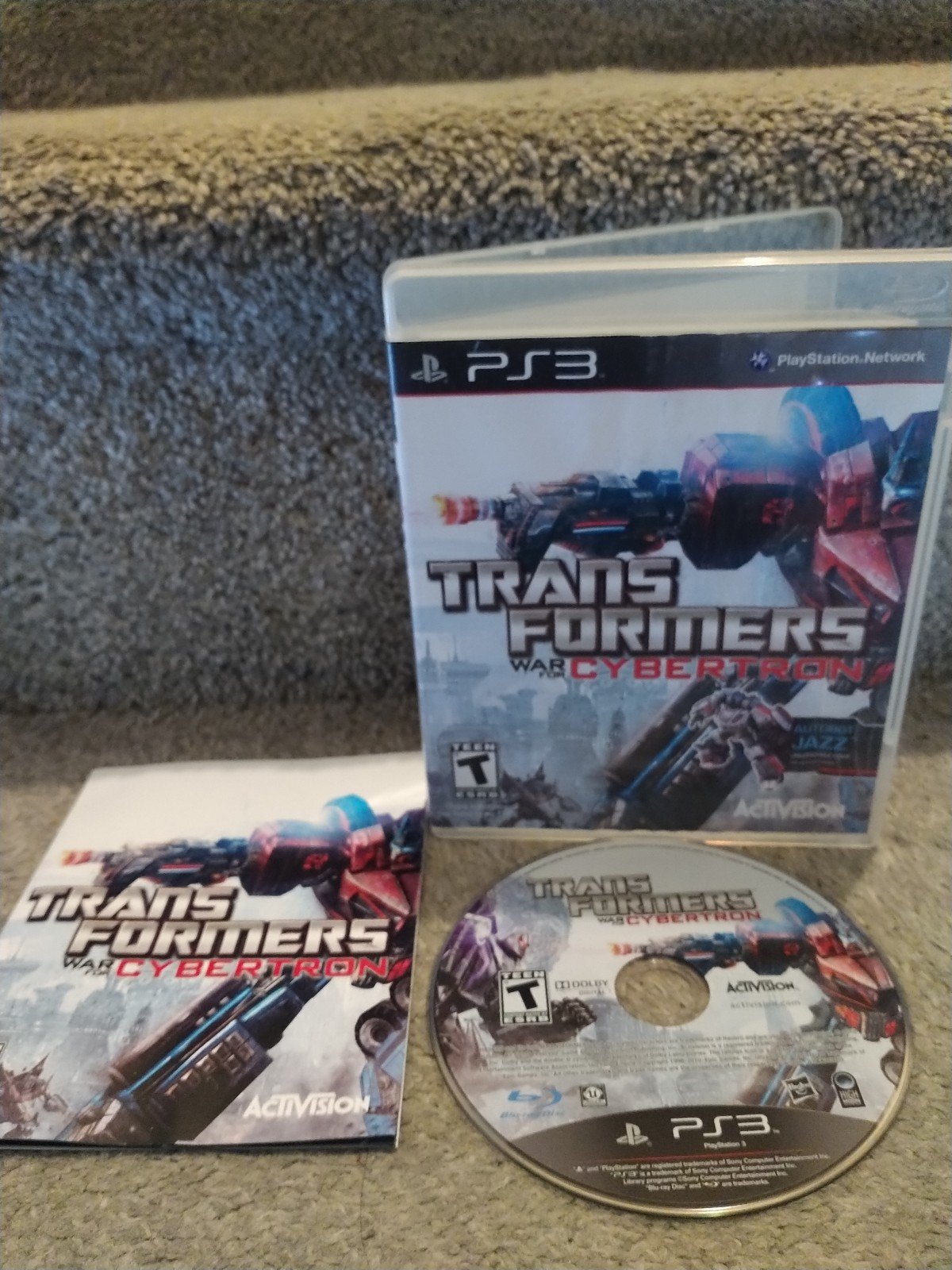 Transformers War for Cybertron PS3 CIB Tested Working Mint Disc