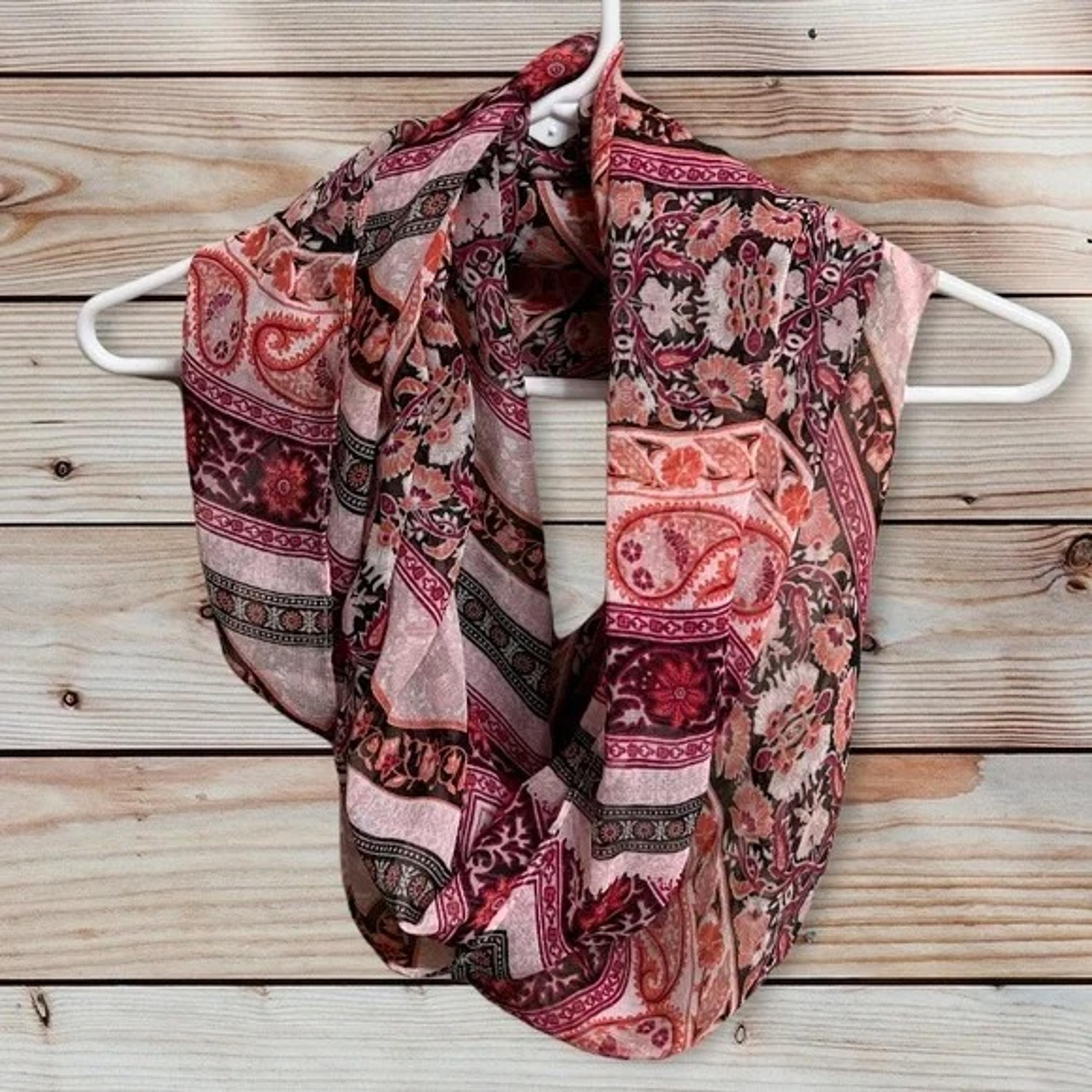 Maurices Floral Flower Infinity Scarf Wrap