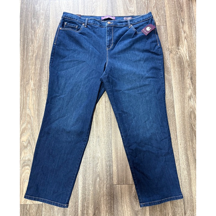 NWT GLORIA VANDERBILT TAPERED LEG CLASSIC RISE WOMENS JEANS PLUS SIZE 18W SHORT