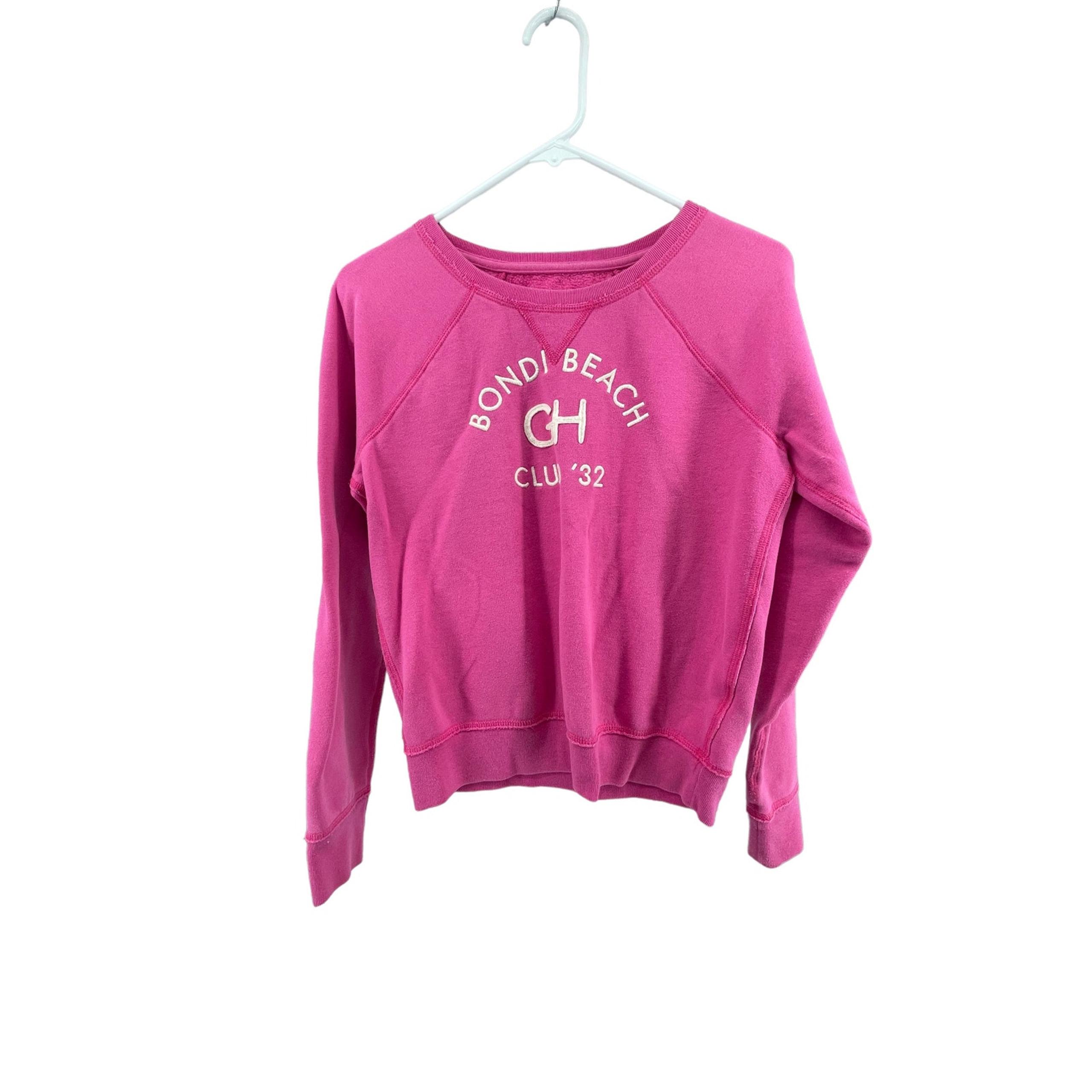 Gilly Hicks Pink Graphic Long Sleeve Sweatshirt Women's Size Medium