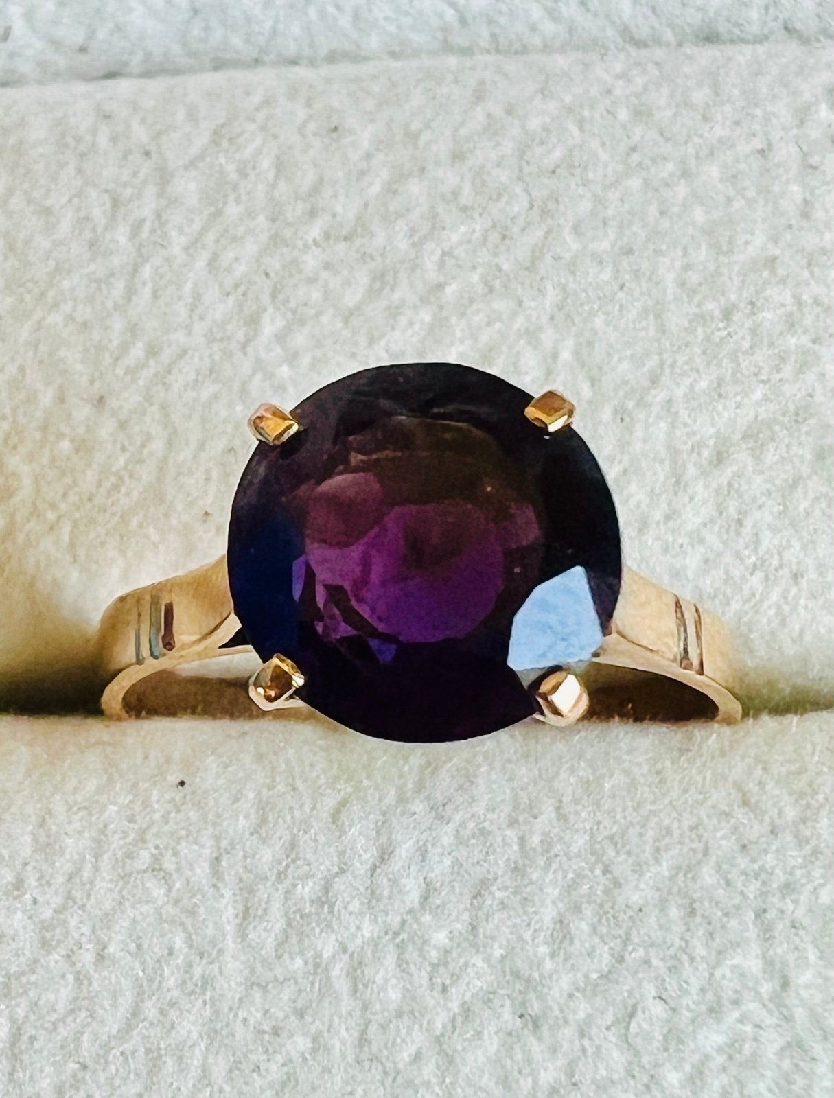 Amethyst Ring 14k Rose Gold